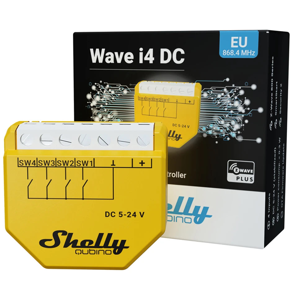 Shelly Qubino Wave i4 DC - SMARTBLU