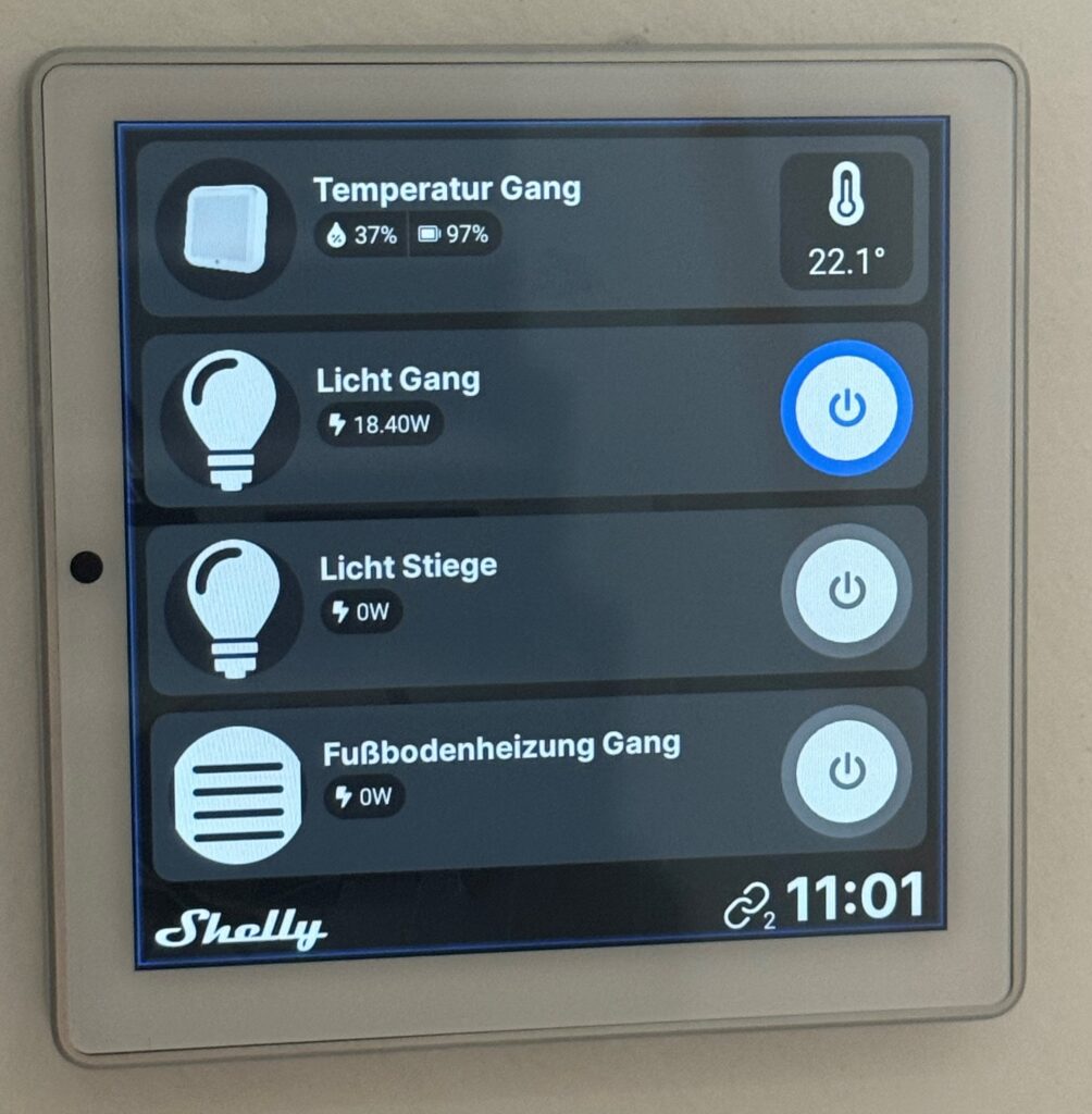 Shelly Walldisplay, die Schaltzentrale für dein SmartHome Projekt