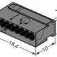 Wago Serie 243- 8-Leiter-Micro-Klemme (50 Stück) schwarz