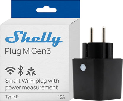 Shelly Plug M Gen3 Farbe Schwarz 2er Set