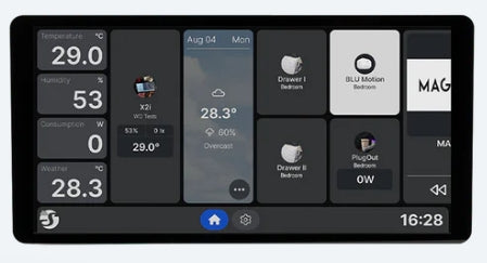 Shelly Wall Display X2i Farbe schwarz - SMARTBLU 