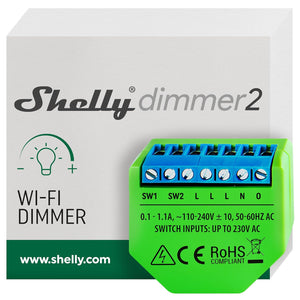 Shelly · Montaggio a incasso · “Dimmer 2” · Relè · Controller luci LED · Funzione di misurazione