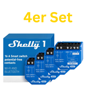 Shelly 1 Gen3 4er Set - SMARTBLU