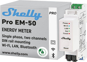 Shelly Pro EM - 50A smarter Energiemesser - SMARTBLU