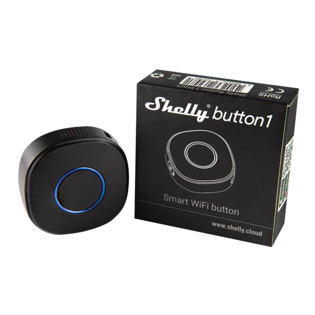 Shelly Button 1 Farbe Schwarz - SMARTBLU 