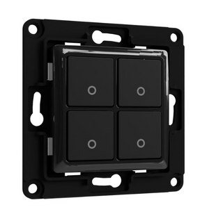 Shelly Wall Switch 4 Farbe Schwarz - SMARTBLU