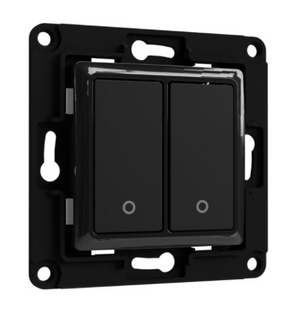 Shelly Wall Switch 2 Farbe Schwarz - SMARTBLU 