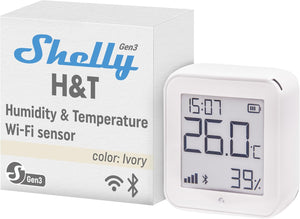 Shelly Plus H&T Gen. 3 Farbe Matte Ivory