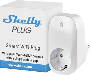 Shelly · Plug &amp; Play · "Plug" · Adapter · 16A · Merilna funkcija · WLAN 